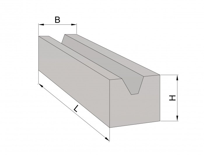 Сплошной бетонный блок с вырезом ФБВ 9.4.6-П ГОСТ 13579-78